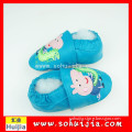 Chines Supplier two cute animal embroidered cow leather safety shoes with baby